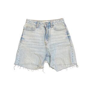 Pacsun Jeans Shorts Frayed Hem Size 26 Blue Wash Y2K streetwear Denim